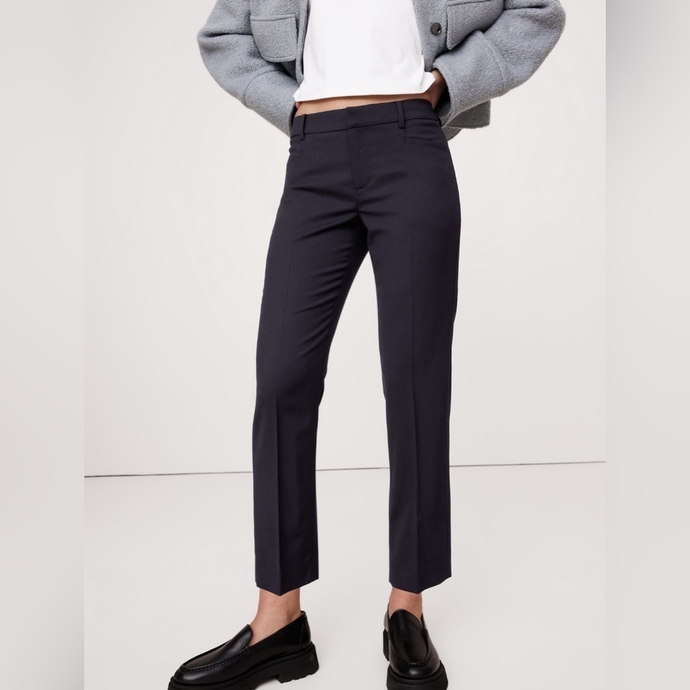 NWT! Banana Republic Navy Siena Slim Wool Ankle Pant - 444805 📀8️⃣